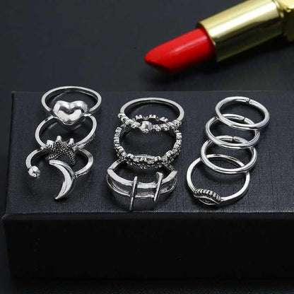 10 Pc Ring Set For Women And Girls